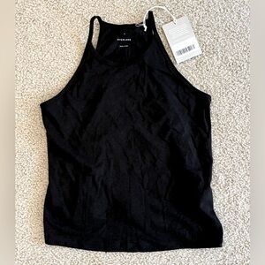 NWT The Hemp Cutaway Tank Top Black XS